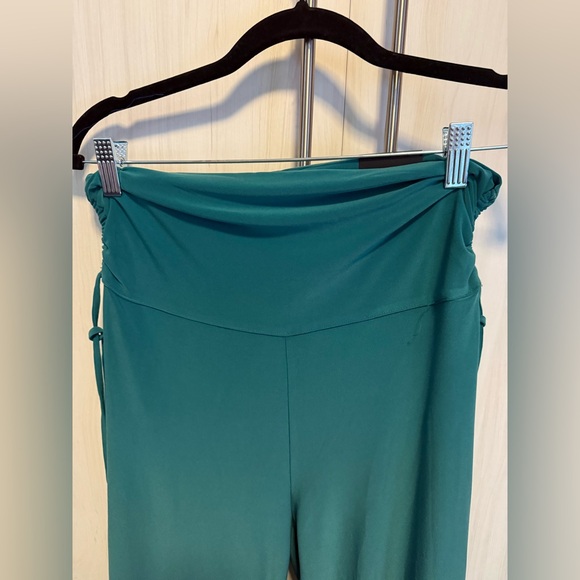 ☘️☘️ST. PATS SALE!!  WHBM RUCHED WAIST WIDE LEG PANTS SIZE L NWOT - Picture 2 of 7